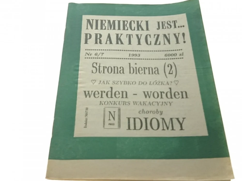 NIEMIECKI JEST... PRAKTYCZNY! NR 6/7 1993 Nie przegap