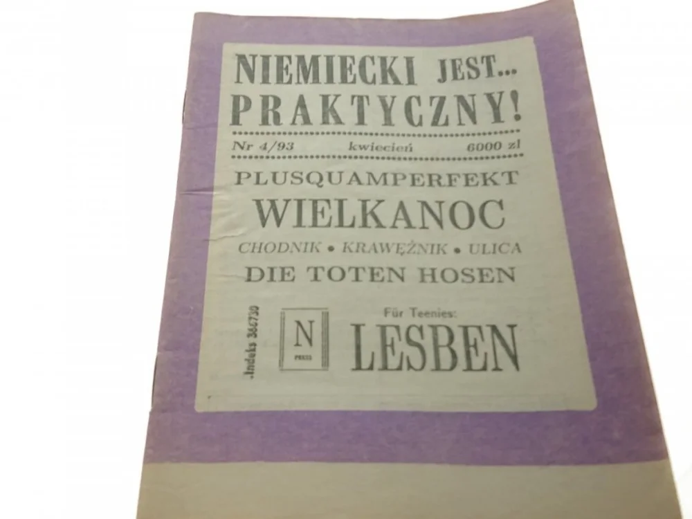 Cena promocyjna NIEMIECKI JEST... PRAKTYCZNY! NR 4/93 KWIECIEŃ