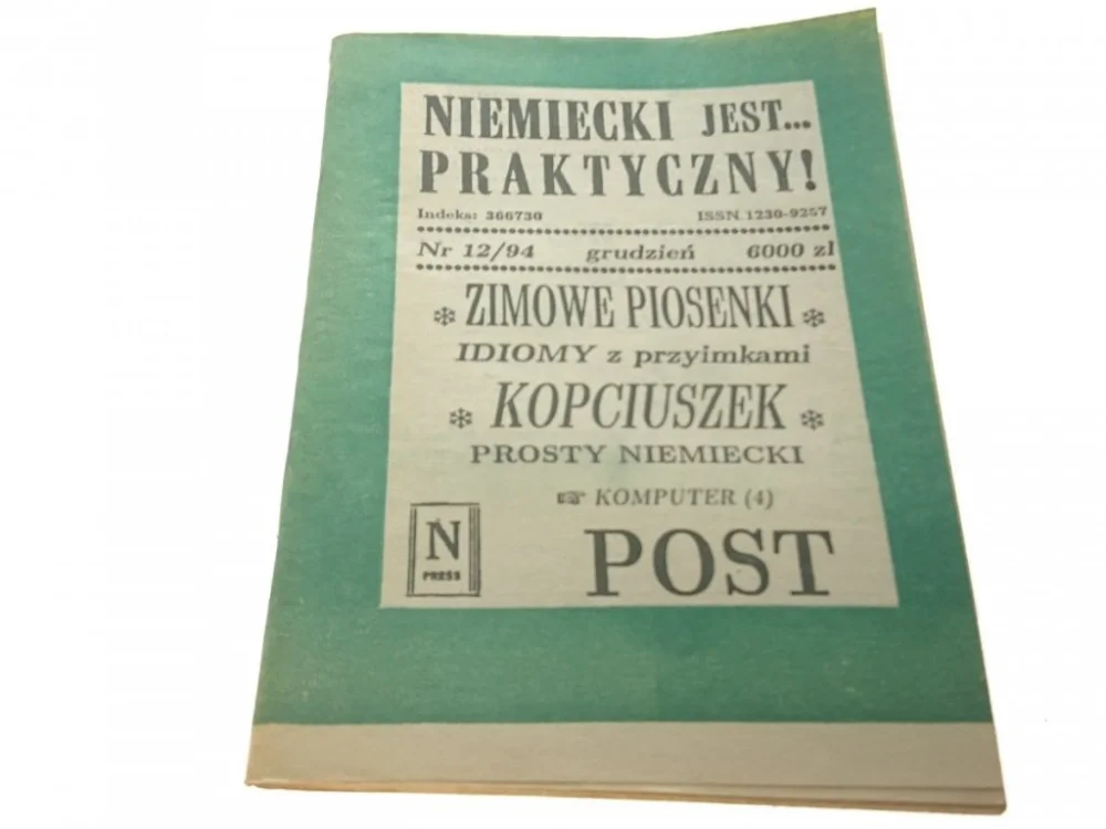 Popularny NIEMIECKI JEST... PRAKTYCZNY! NR 12/94 GRUDZIEŃ