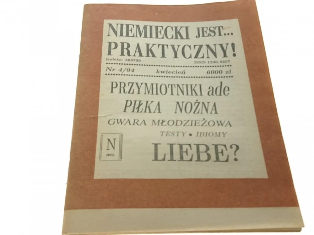 Taniej NIEMIECKI JEST... PRAKTYCZNY! NR 4/94 KWIECIEŃ