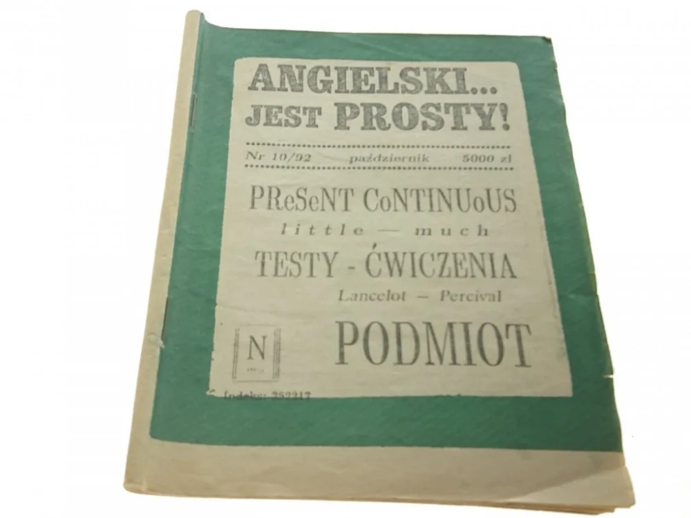 ANGIELSKI... JEST PROSTY! NR 10/92 PAŹDZIERNIK Nowość