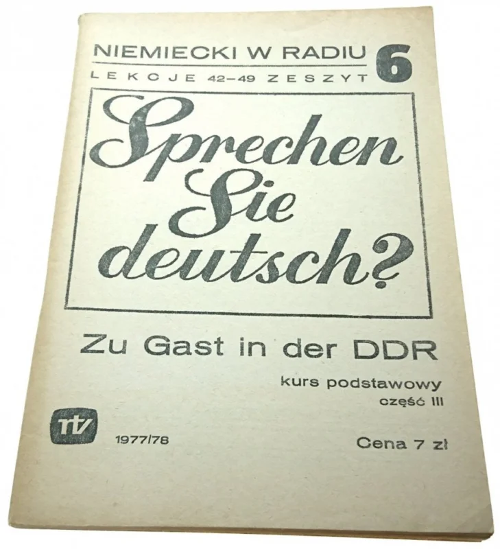 NIEMIECKI W RADIU. LEKCJE 42-49 ZESZYT NR 6 1977 Zamów teraz
