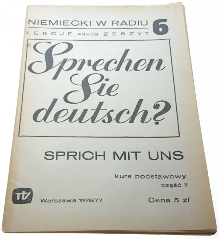Bezpieczna płatność NIEMIECKI W RADIU. LEKCJE 43-50 ZESZYT NR 6 1976