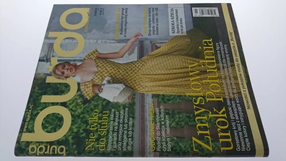 BURDA NR 3/2014 ZMYSŁOWY UROK POŁUDNIA Wyprzedaż