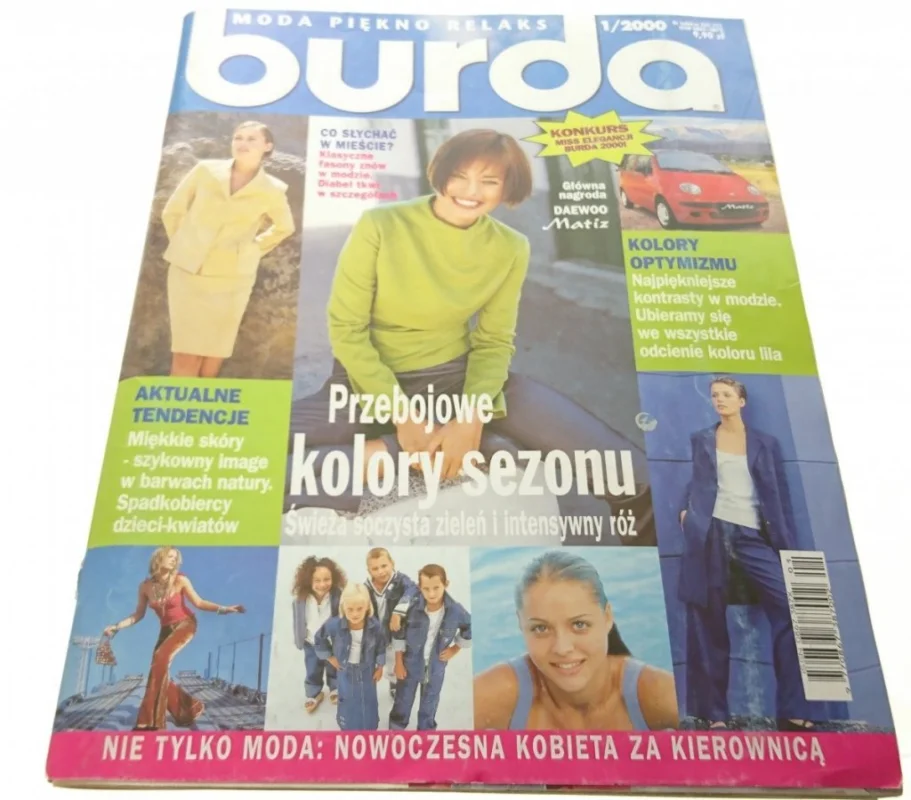 Kup online BURDA NR 1/2000 PRZEBOJOWE KOLORY SEZONU