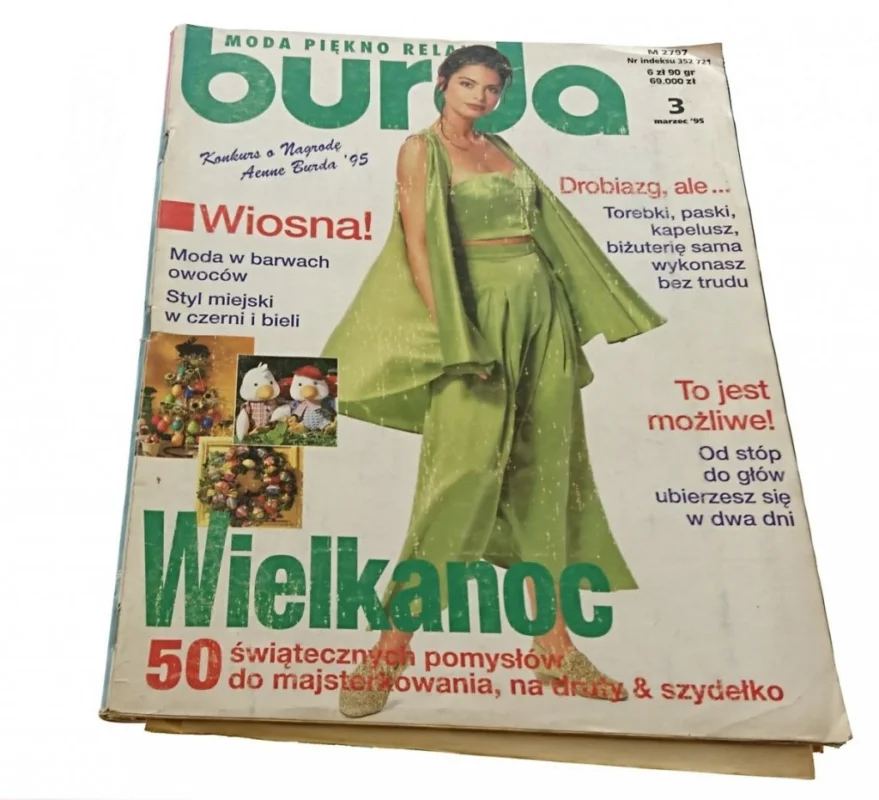 Super okazja BURDA NR 3 MARZEC '95 WIELKANOC