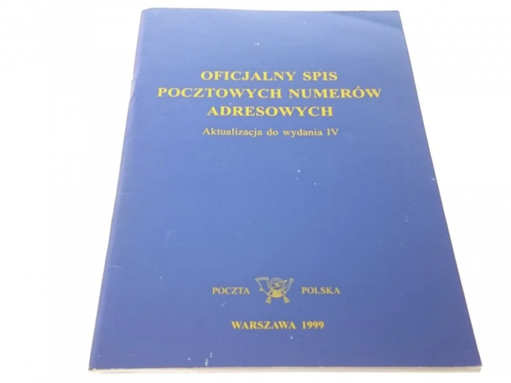 Cena promocyjna OFICJALNY SPIS POCZTOWYCH NUMERÓW ADRESOWYCH 1999