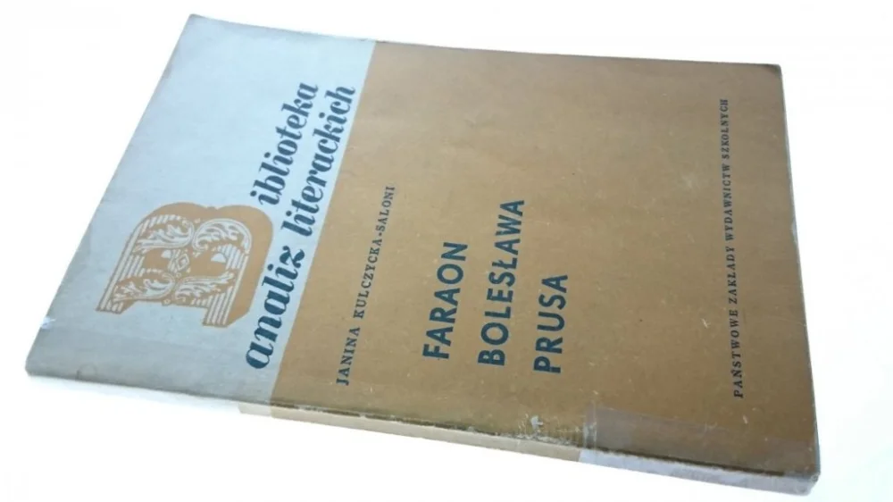 FARAON BOLESŁAWA PRUSA - J. Kulczycka-Saloni 1967 Zniżka