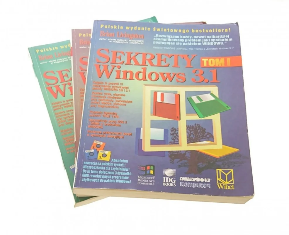 Oferta limitowana SEKRETY WINDOWS 3.1 TOMY OD 1 DO 3 Livingston 1992