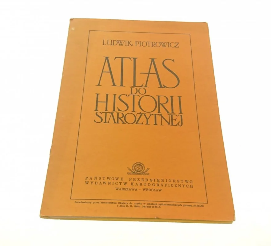 Obniżka ceny ATLAS DO HISTORII STAROŻYTNEJ - Piotrowicz 1984