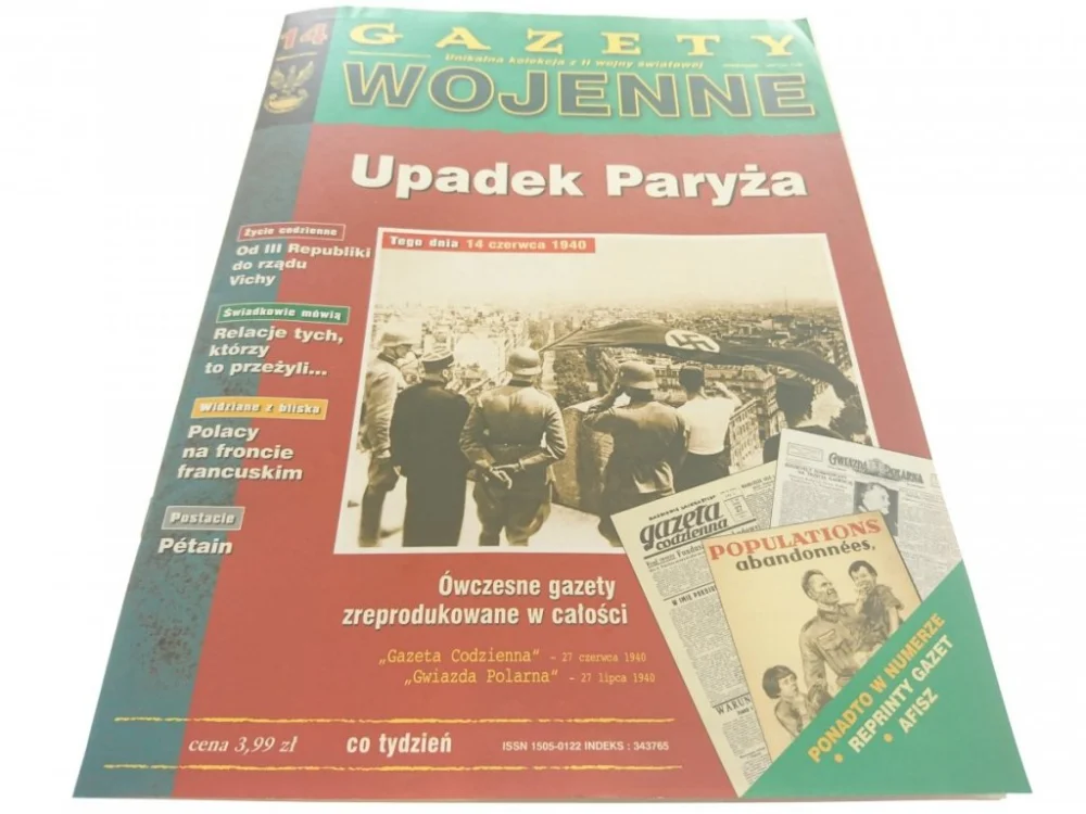 Rabat GAZETY WOJENNE NUMER 14 UPADEK PARYŻA 1998