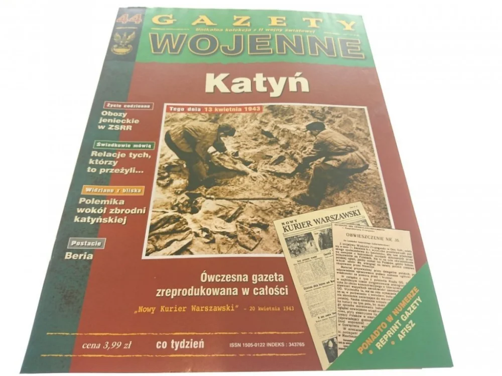 GAZETY WOJENNE NUMER 44 KATYŃ 1998 Obniżka ceny
