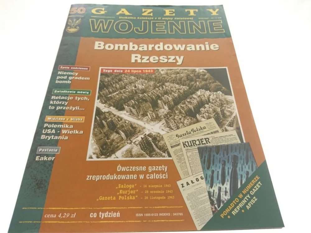 GAZETY WOJENNE NUMER 50 BOMBARDOWANIE RZESZY 1998 Bezpieczne zakupy