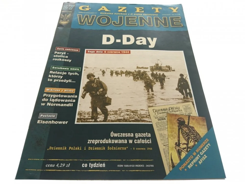 Zamów dziś GAZETY WOJENNE NUMER 57 D-DAY 1998