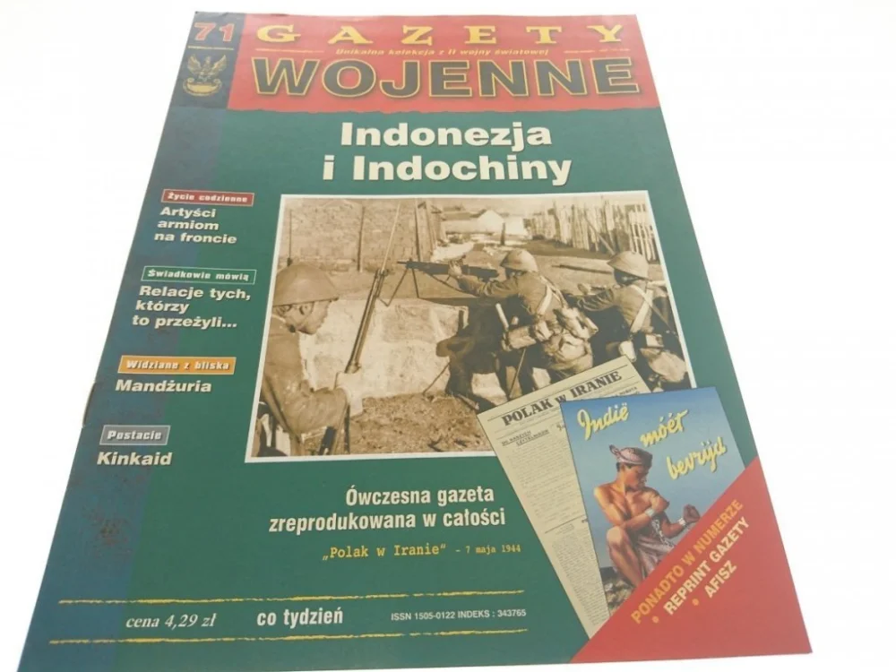 GAZETY WOJENNE NUMER 71 INDONEZJA I INDOCHINY 1998 Popularny