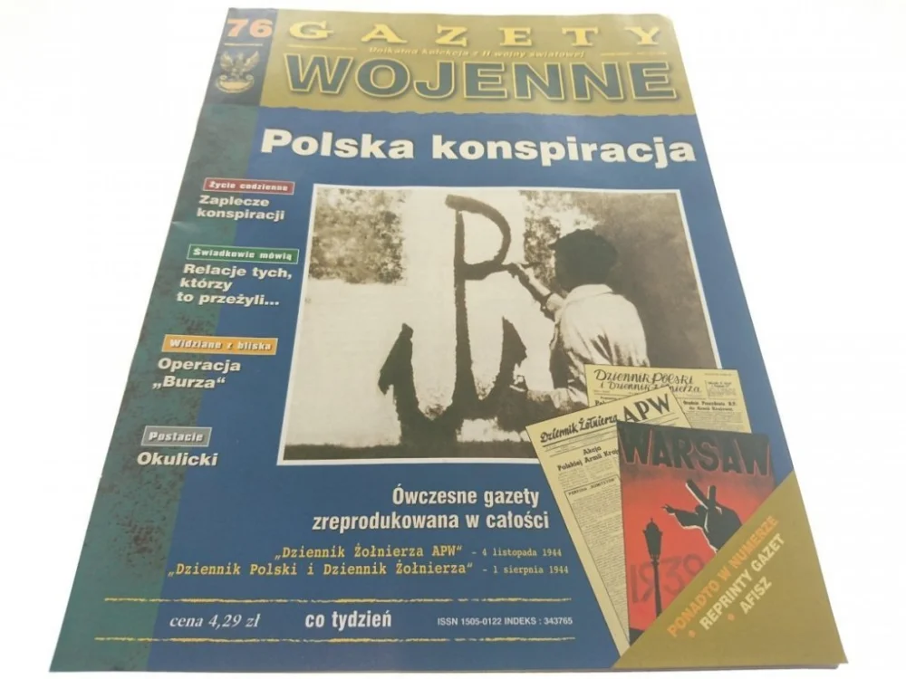 GAZETY WOJENNE NUMER 76 POLSKA KONSPIRACJA 1998 Bezpieczna płatność