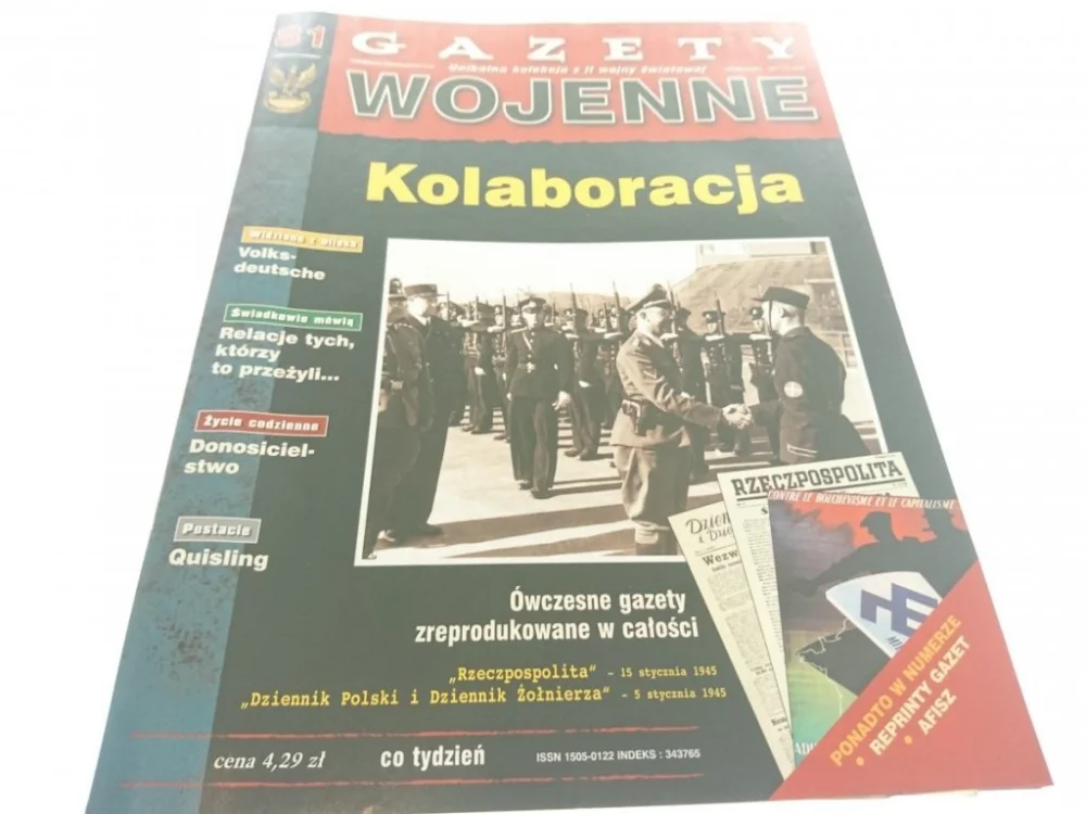 Ograniczona ilość GAZETY WOJENNE NUMER 81 KOLABORACJA 1998