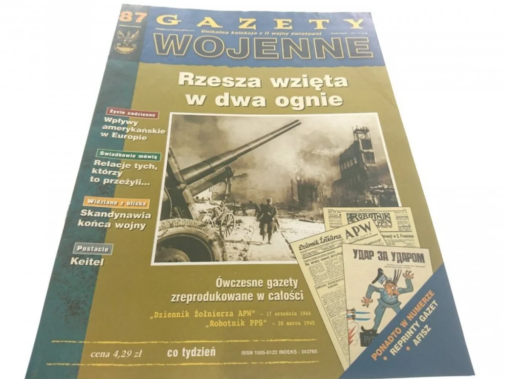 Wyprzedaż GAZETY WOJENNE NUMER 87 RZESZA WZIĘTA... 1998