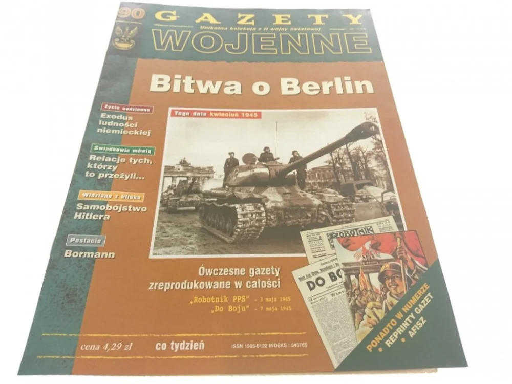 Premium GAZETY WOJENNE NUMER 90 BITWA O BERLIN 1998