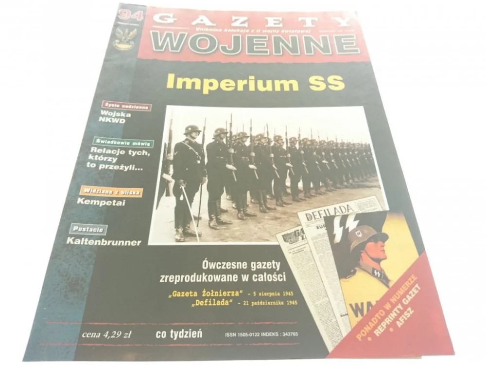 Nowy GAZETY WOJENNE NUMER 94 IMPERIUM SS 1998