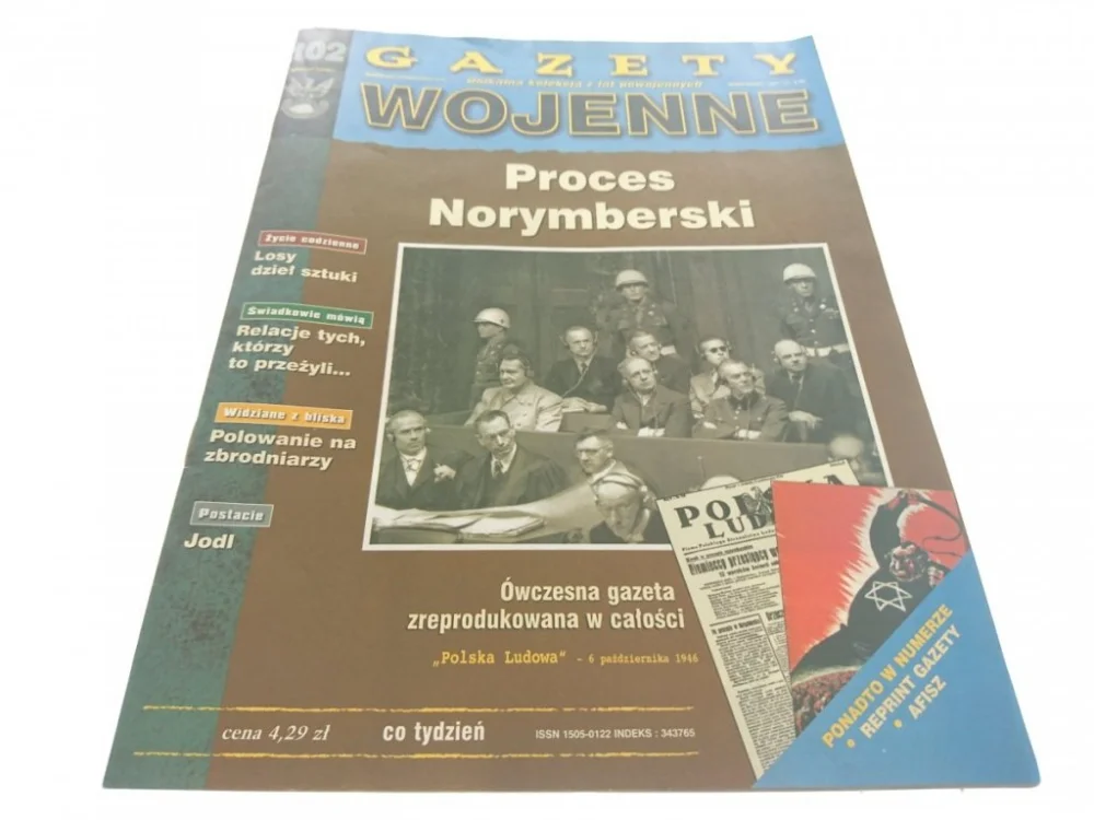 Super okazja GAZETY WOJENNE NUMER 102 PROCES NORYMBERSKI 1998