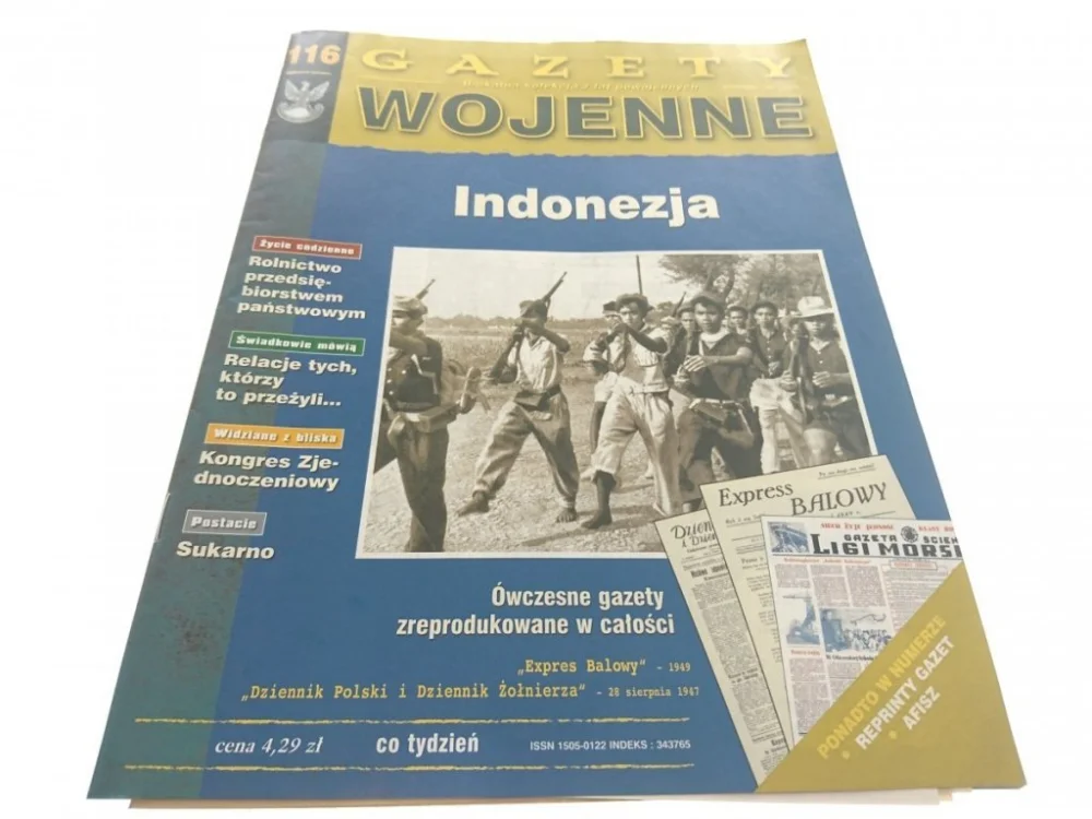 Promocja GAZETY WOJENNE NUMER 116 INDONEZJA 1998