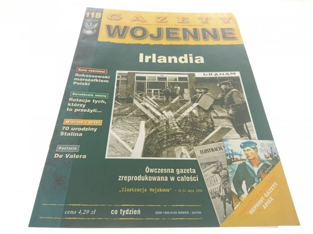 Bestseller GAZETY WOJENNE NUMER 118 IRLANDIA 1998