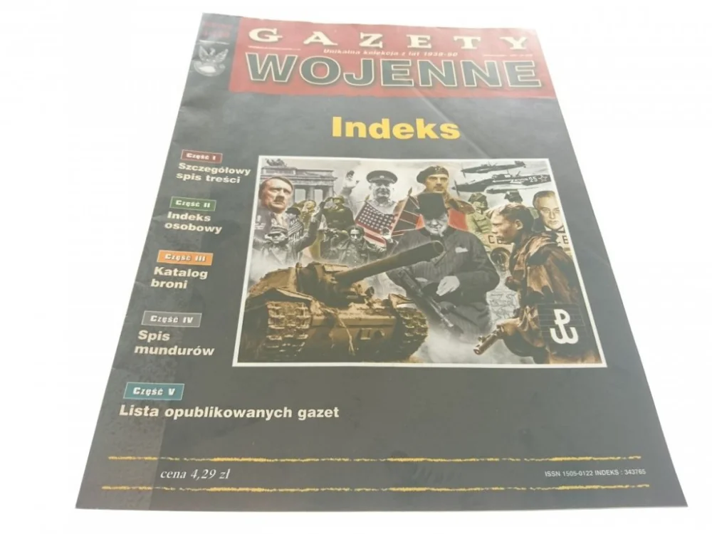 GAZETY WOJENNE INDEKS 1-120 1998 Popularny