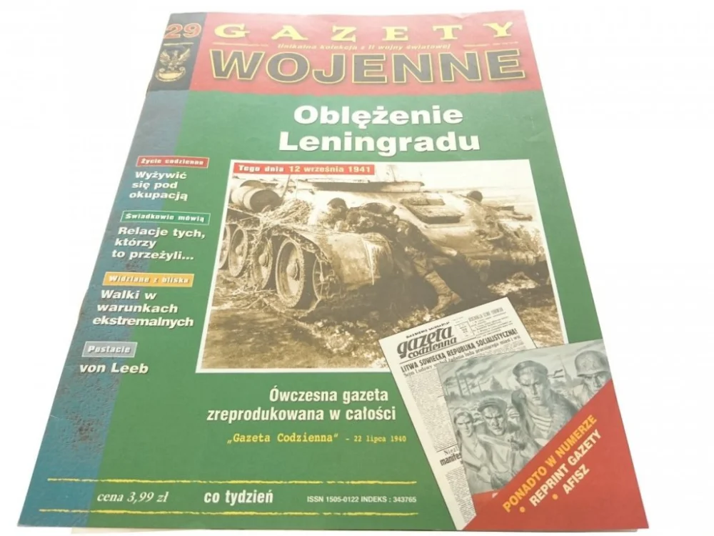 GAZETY WOJENNE NUMER 29 Oferta