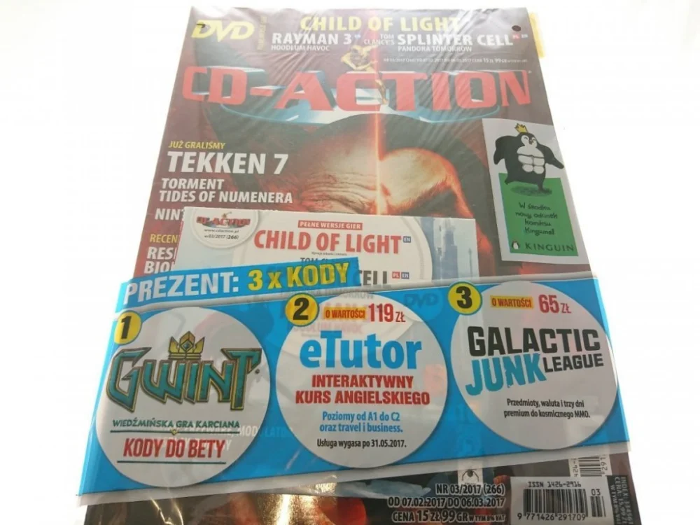 CD-ACTION 3-2017 Z PŁYTĄ DVD Nie przegap