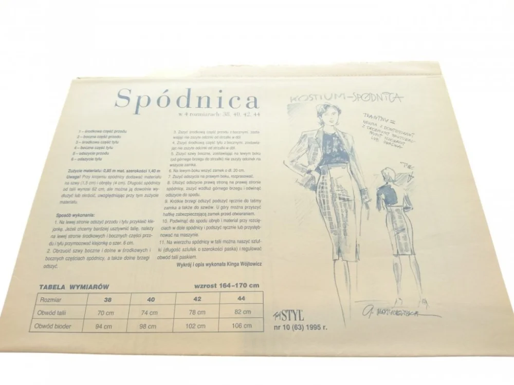 TWÓJ STYL 10-1995 SPÓDNICA Niska cena