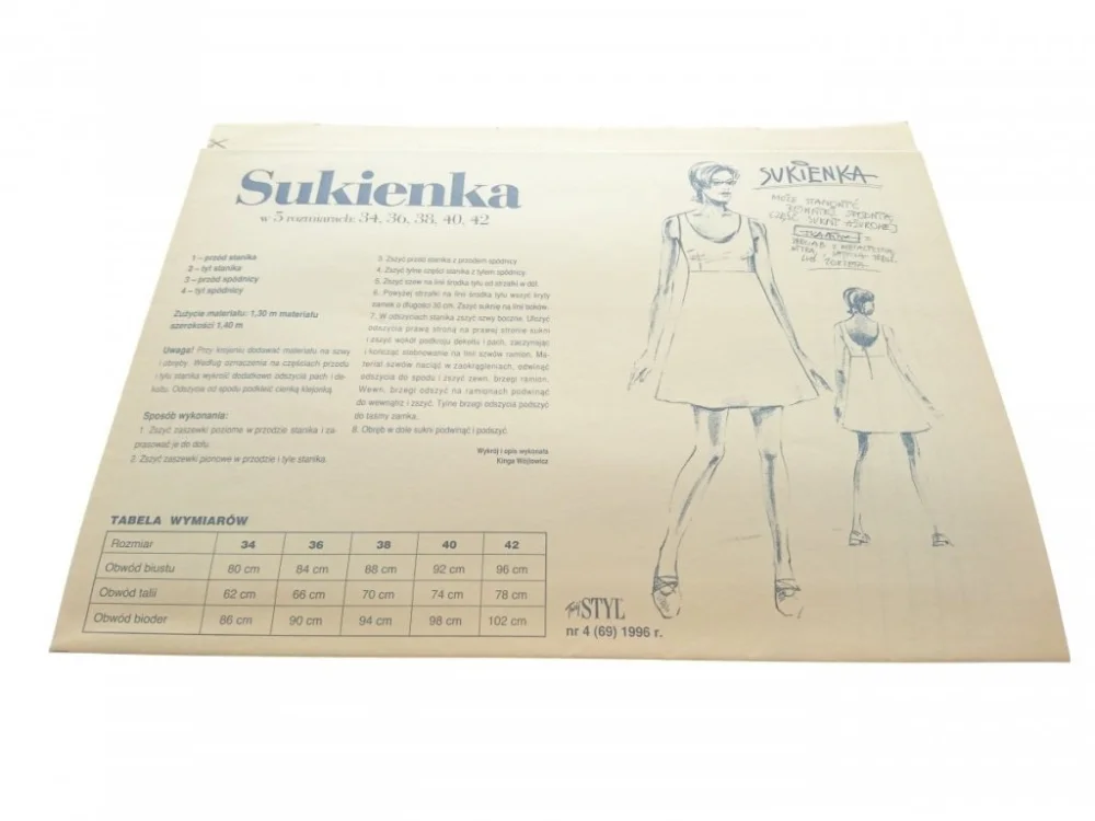 TWÓJ STYL 4-1996 SUKIENKA Oferta