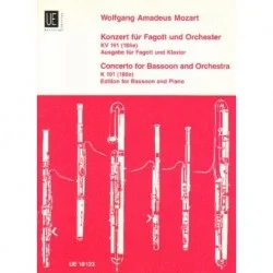 Bestseller KONZERT FUR FAGOTT UND ORCHESTER KV 191 (186e). AUSGABE FUR FAGOTT UND KLAVIER Wolfgang Amadeus Mozart