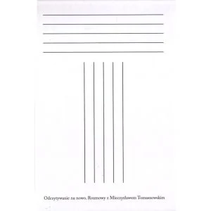 Premium ODCZYTYWANIE NA NOWO. ROZMOWY Z MIECZYSŁAWEM TOMASZEWSKIM Krzysztof Droba