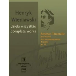 Hit sprzedaży SCHERZO-TARANTELLE NA SKRZYPCE I FORTEPIAN OP. 16: Henryk Wieniawski