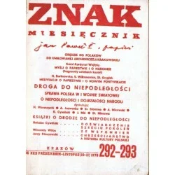 ZNAK NR 292-293. ROK XXX. PAŹDZIERNIK-LISTOPAD (10-11) 1978 Nowość