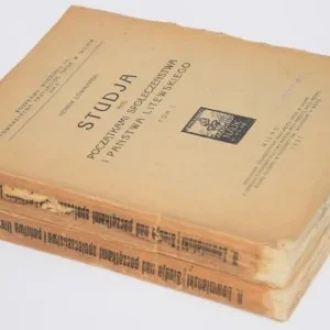 Najlepsza cena [dedykacja] ŁOWMIA艃SKI Henryk - Studja nad początkami społeczeństwa i państwa litewskiego, 1-2 komplet. Wilno 1931.