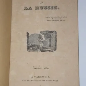 Wysoka jakość [MAYER] La Pologne et la Russie. Janvier 1831. [Powstanie listopadowe]