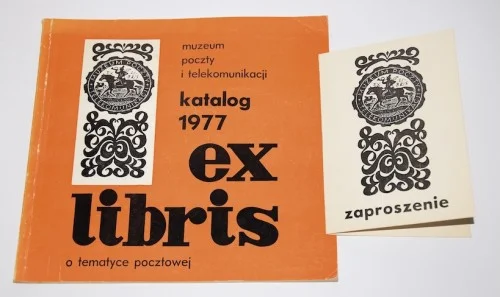 Nowy Ex libris o tematyce pocztowej: katalog + zaproszenie, kwiecień-maj 1977 [opracowanie katalogu Jadwiga Bartków-Domagała].