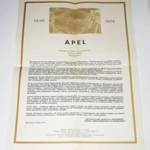 Bezpieczne zakupy APEL. 19. VII. 1974. Rodacy w kraju i na obczyżnie! Polacy i Polki! Warszawiacy!